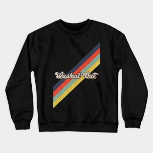 retro vintage color Washed Out Crewneck Sweatshirt